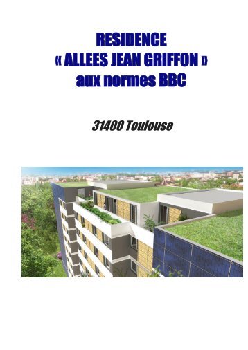 RESIDENCE Â« ALLEES JEAN GRIFFON Â» aux normes BBC - CN2i