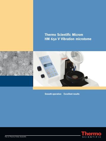 Thermo Scientific Microm HM 650 V Vibration microtome - Cellab