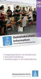 Gebietskirchen- Information - Hessen/Rheinland-Pfalz/Saarland