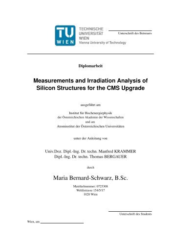 Measurements and Irradiation Analysis for the CMS Upgrade - HEPHY