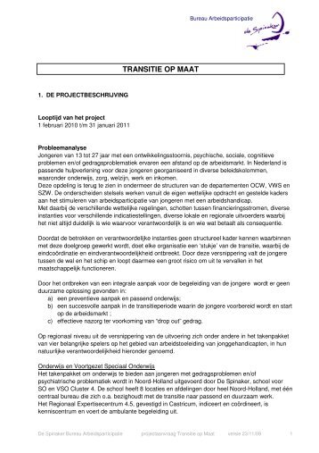 Projectplan (PDF, 94 Kb) - Uwv