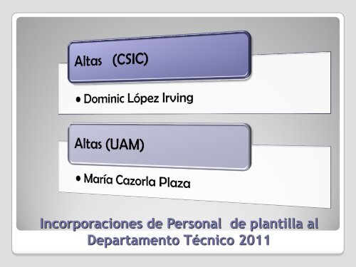 Informe del Director - Severo Ochoa