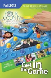 ADULT COURSE CATALOG - Four County Career Center