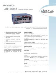 Marconi IFR Aeroflex ATC-1400A Datasheet - Testwall