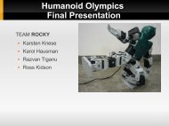 Humanoid Olympics Final Presentation