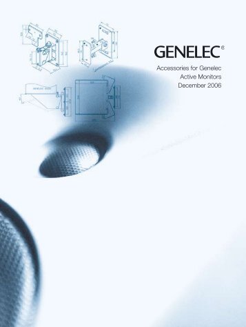 Accessories for Genelec Active Monitors December 2006
