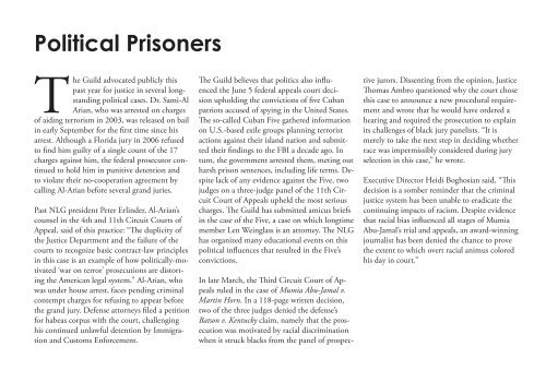 2008 ANNUAL REPORT - National Lawyers Guild