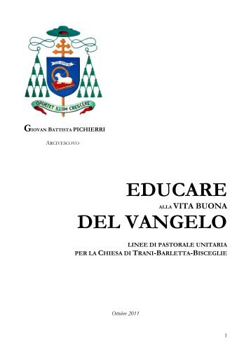 Educare alla vita buona del Vangelo - Webdiocesi