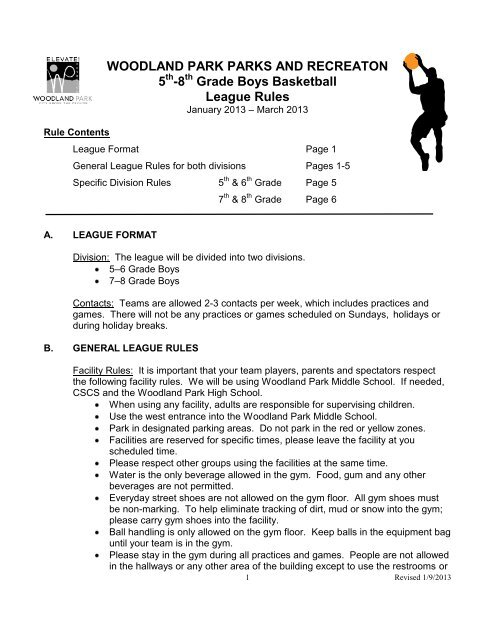 2013 5-8 Grade Boys Basketball League Rules - City of Woodland ...