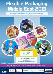 Flexible Packaging Middle East 2013 programme - AMI Consulting