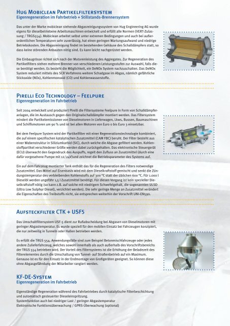 Ihr Partner fÃ¼r RuÃpartikelfilter - Motoren AG Feuer