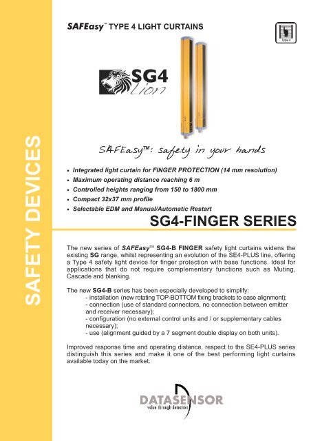 SG4-14 datasheet - Datasensor