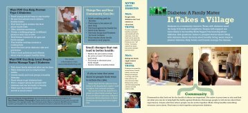 to download brochure ( PDF ) - Diabetes: A Family Matter