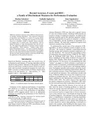 a Family of Discriminant Measures for Performance Evaluation - RALI