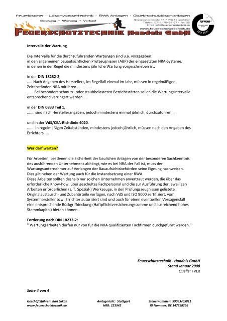 Gesetzesauszüge zu RWA Anlagen - Feuerschutztechnik Handels ...