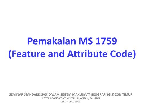 MS1759 Application - Malaysia Geoportal