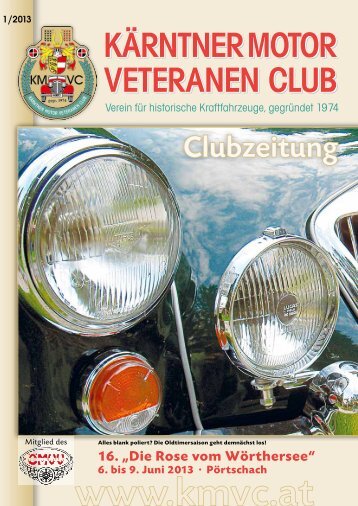 Ausgabe 1/2013 - KÃ¤rntner Motor Veteranen Club