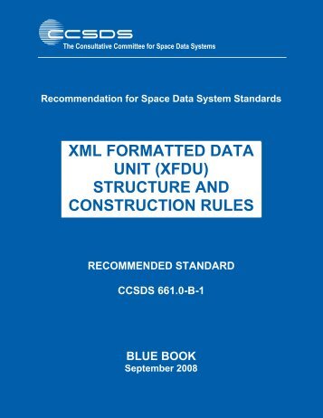 (XFDU) Structure and Construction Rules - CCSDS