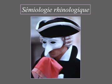 2- Examen clinique des fosses nasales