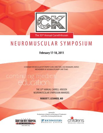 neuromuscular symposium - UT Southwestern Medical Center at ...