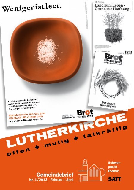 Gemeindebrief Lutherkirche MÃ¼nchen - paul grafik