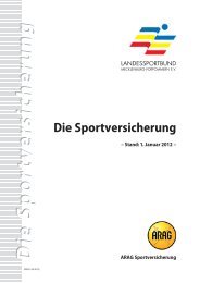 2.4 MB PDF Merkblatt - ARAG Sportversicherung