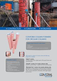 conform column formers for circular columns construction formwork ...