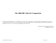 The 2006 IBC/ADAAG Comparison - Northwest ADA Center