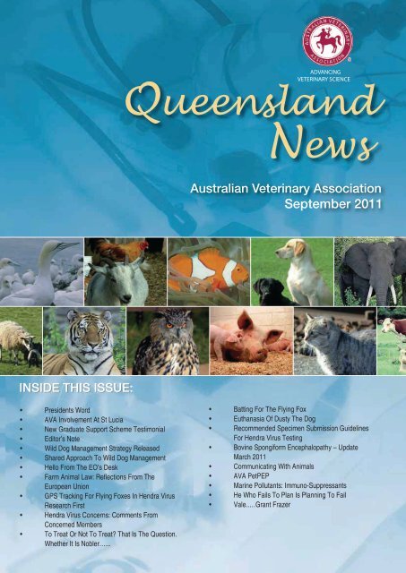 September 2011 - Australian Veterinary Association