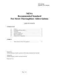 Nena Recommended Standard For Street Thoroughfare Abbreviations