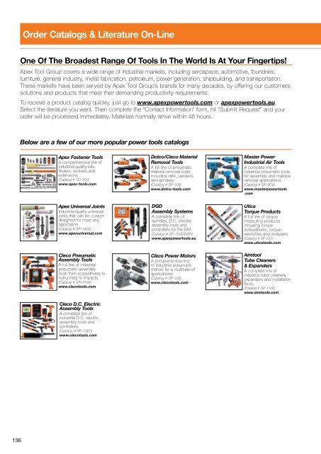 Electric Nutrunners â Corded Transducer Control - Apex Tool Group ...