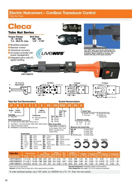 Electric Nutrunners â Corded Transducer Control - Apex Tool Group ...