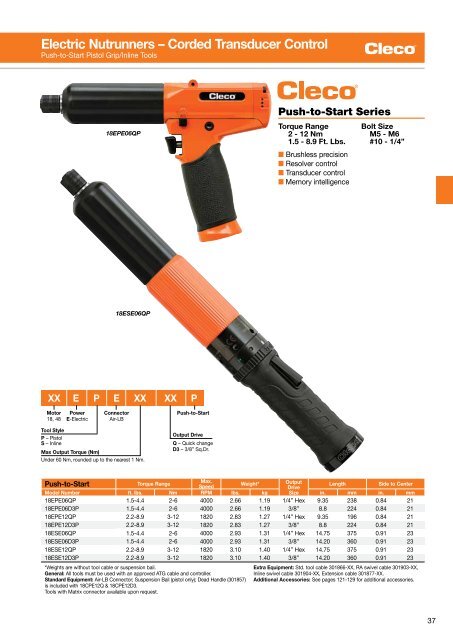 Electric Nutrunners â Corded Transducer Control - Apex Tool Group ...