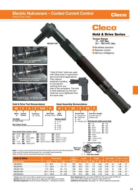 Electric Nutrunners â Corded Transducer Control - Apex Tool Group ...