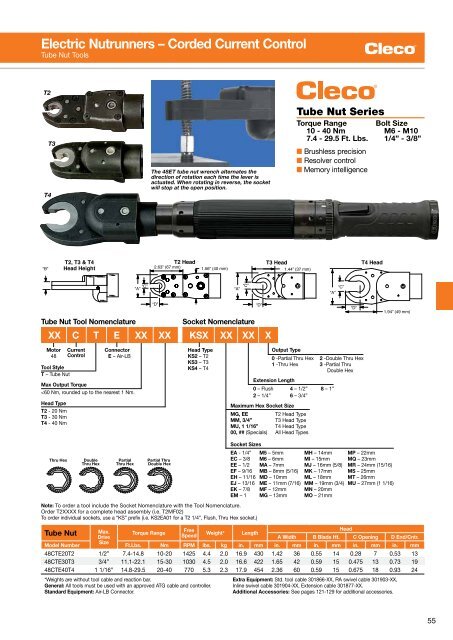 Electric Nutrunners â Corded Transducer Control - Apex Tool Group ...