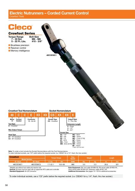 Electric Nutrunners â Corded Transducer Control - Apex Tool Group ...