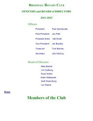 Members of the Club - District 7450