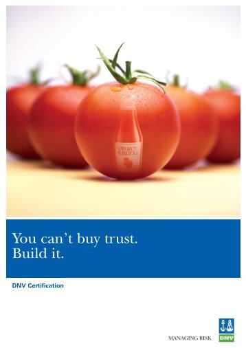 Food industry services brochure (pdf) - dnV