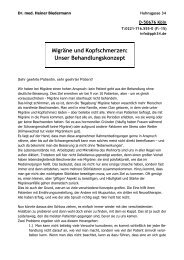 MigrÃ¤ne und Kopfschmerzen: Unser ... - Dr. Biedermann