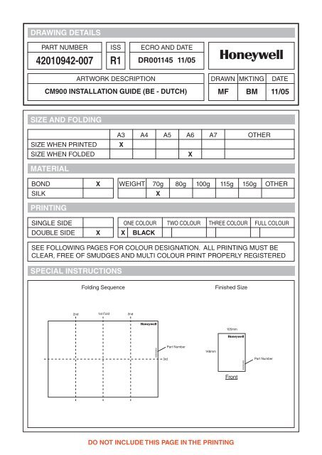 Installatiehandleiding CMT907A1017 - Warmteservice