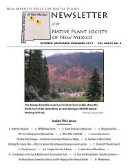 Oct-Dec 2011 - Native Plant Society of New Mexico