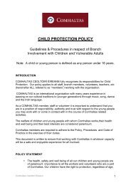 CHILD PROTECTION POLICY - Comhaltas