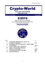 SeÃ…Â¡it 2/2010 (488 kB) - Crypto-World