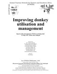 Improving donkey utilisation and management w - ATNESA Animal ...