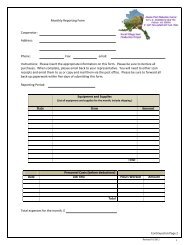 Monthly Expense Reporting Form