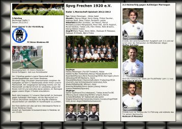 Saison 2012/2013 - Spvg Frechen 1920 ev