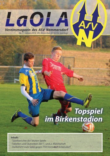 LaoLa - Ausgabe 7 - Saison 2014/2015 - 9.11.2014