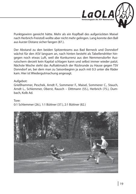 LaoLa - Ausgabe 7 - Saison 2014/2015 - 9.11.2014