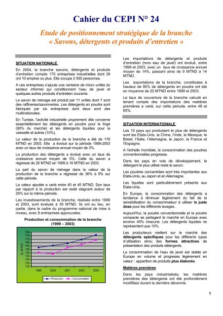 Cahier du CEPI NÂ° 24 - Tunisie industrie