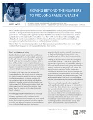 moving beyond the numbers to prolong family wealth - myCFO